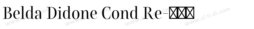 Belda Didone Cond Re字体转换
